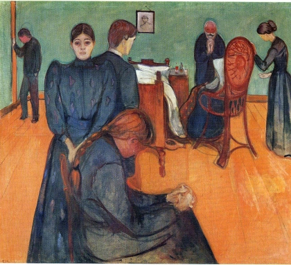 Edvard Munch, Death in the sickroom (1893).