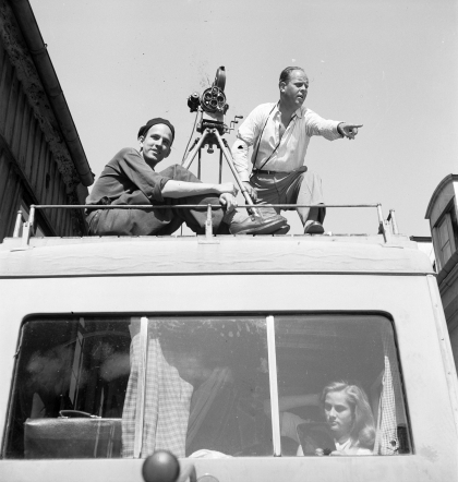 Kris, bakombild, Bergman, Inga Landgré, Gösta Roosling