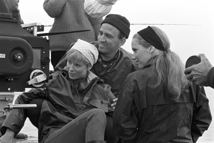 Persona, bakombild, Bergman, Liv Ullman, Bibi Andersson