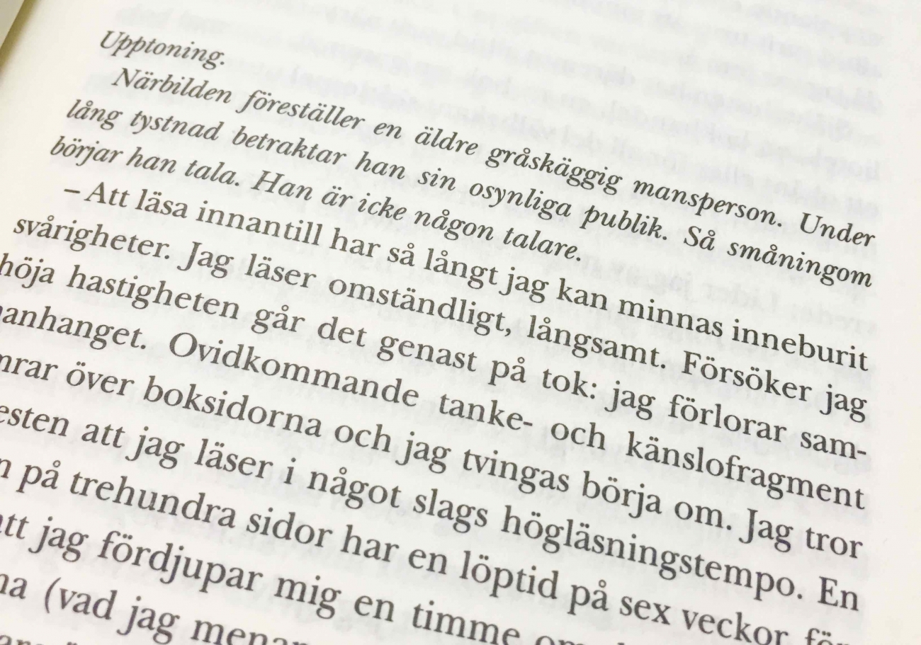 Monolog, 1994 - Verk - Ingmar Bergman