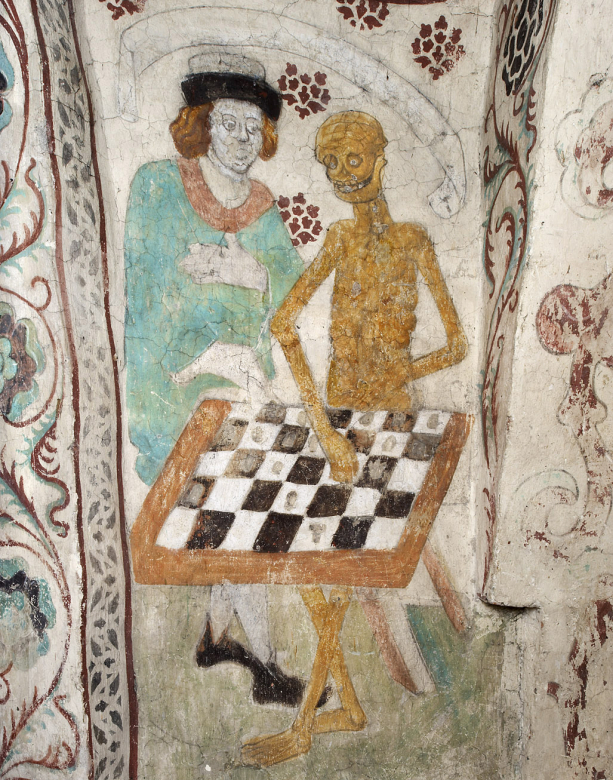 Antonius Block vs. Death in a game of chess from the movie Seventh Seal by Ingmar Bergman (1957) : r/OldSchoolCool