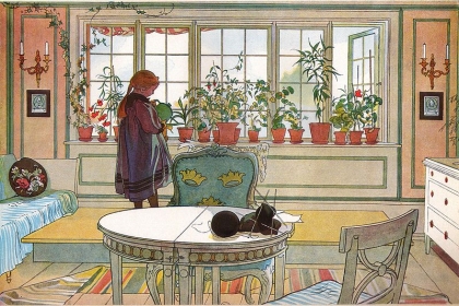 Carl Larsson, Blomsterfönstret (1894).