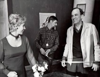 BERÖRINGEN, BAKOMBILD, Bergman, Bibi Andersson