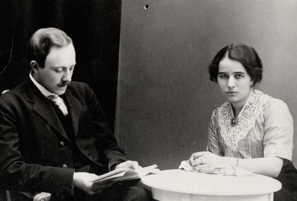 Erik and Karin Bergman, c:a 1918_english
