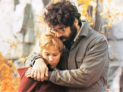 Karin and David in an atypically tender moment in The Touch (1971).