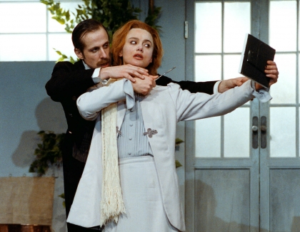 Fröken Julie, Peter Stormare, Lena Olin, Dramaten, 1985