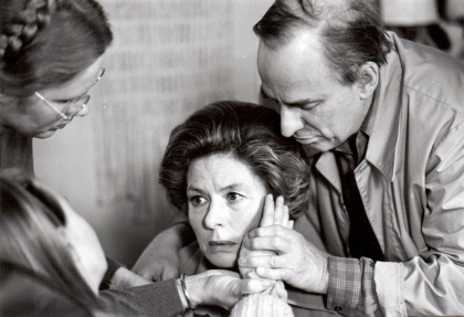 Höstsonaten, bakombild, Bergman, Ingrid Bergman, Liv Ullmann, eng