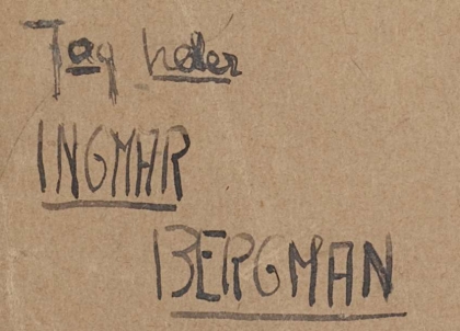 Jag heter Ingmar Bergman, arbetsbok nr 48
