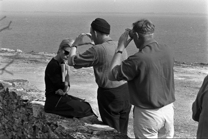 Persona, bakombild, Bergman, Bibi Andersson, Sven Nykvist 