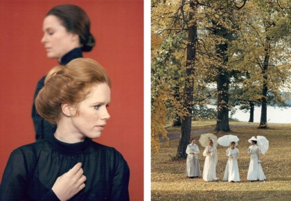 Viskningar och rop, Liv Ullmann, Ingrid Thulin, gruppbild 