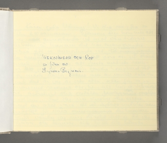 Title page of the handwritten script.