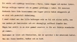 DÅSÅ: Three Scenes by Ulrika Nordmark