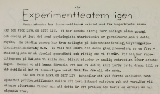 Presentation av Pär Lagerkvists Han som fick leva om sitt liv.