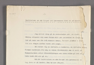 "Då faller mig en historia i tankarna …"