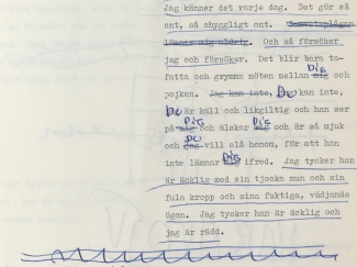 From the shooting script.
