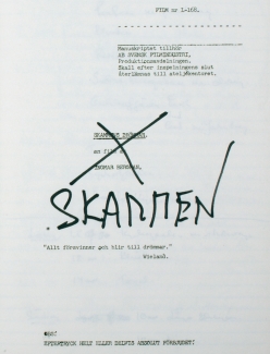 "Skammens drömmar" blev "Skammen", kort och gott.