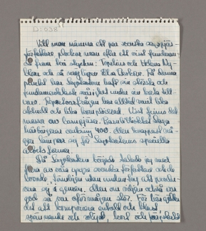 Det handskrivna manuskriptet.