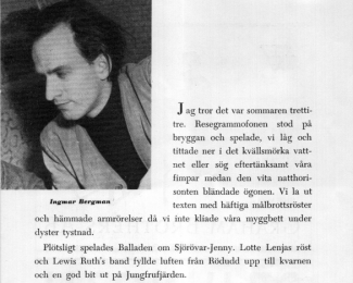 Ur Intima teaterns programblad.